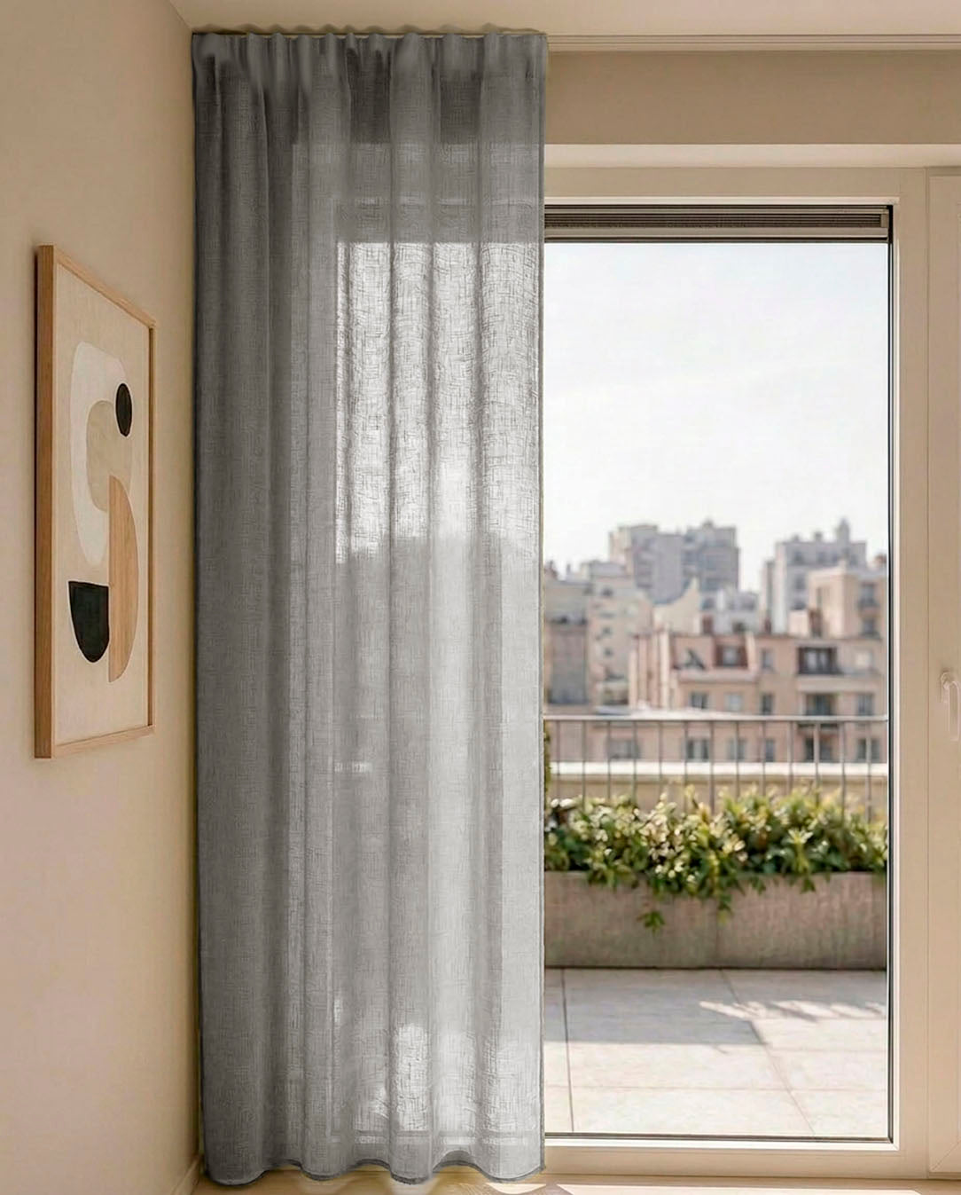 HOOMstyle Ready-Made Curtain Noa - Inbetween - Pleated header tape