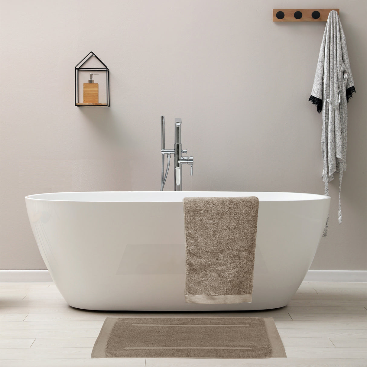 HOOMstyle Badmat Avenue - Douchemat - 800grs katoen