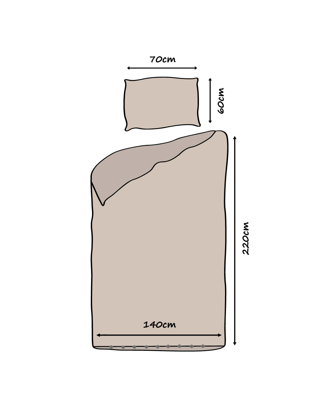 HOOMstyle Dekbedovertrek luxe micro-percale - incl. kussenslopen