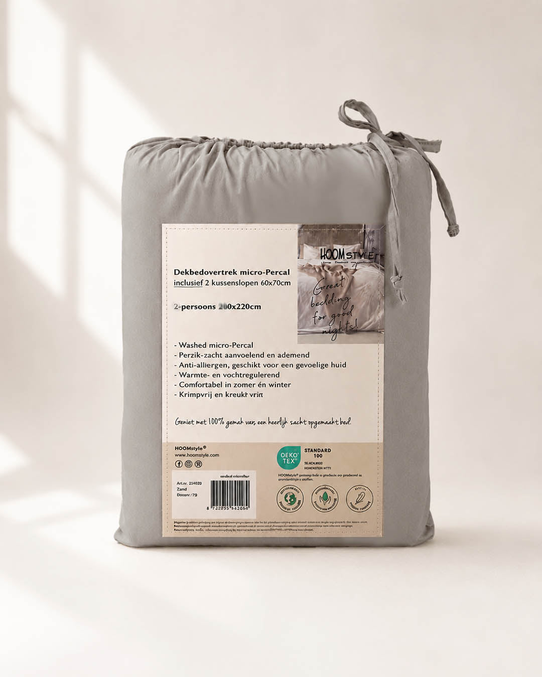 HOOMstyle Dekbedovertrek luxe micro-percale - incl. kussenslopen