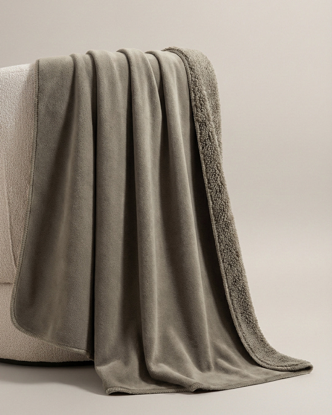 HOOMstyle Plaid Lotus - Fleece Deken - Teddy