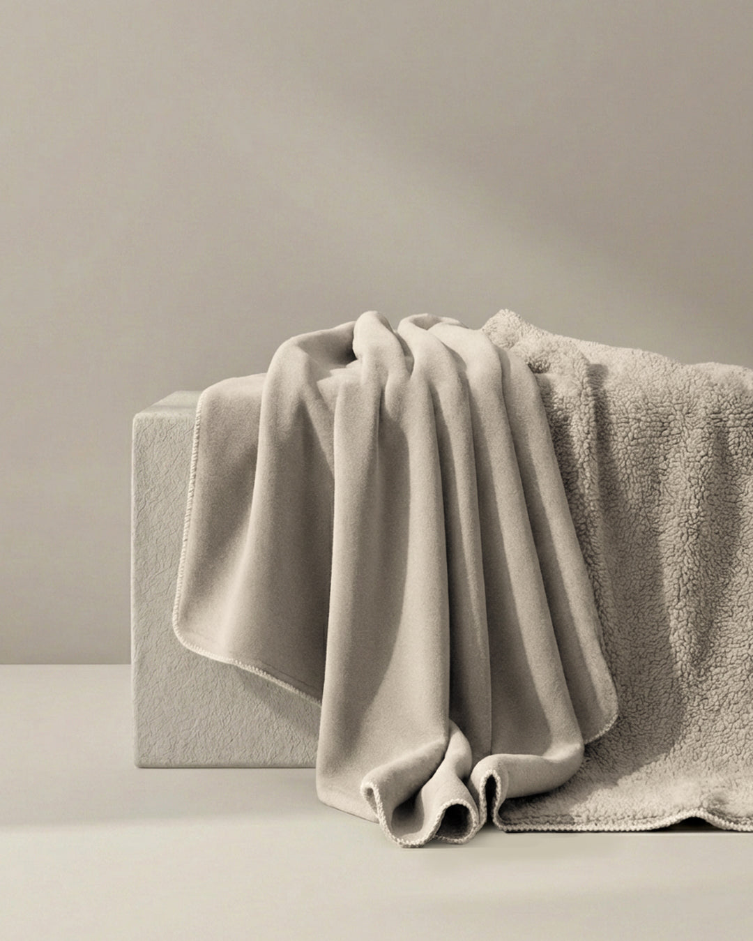 HOOMstyle Plaid Lotus - Fleece Deken - Teddy