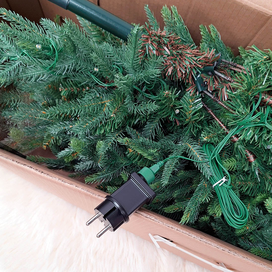 HOOMstyle Kerstboom Excellent Slim - smalle kunstkerstboom met verlichting (LED)