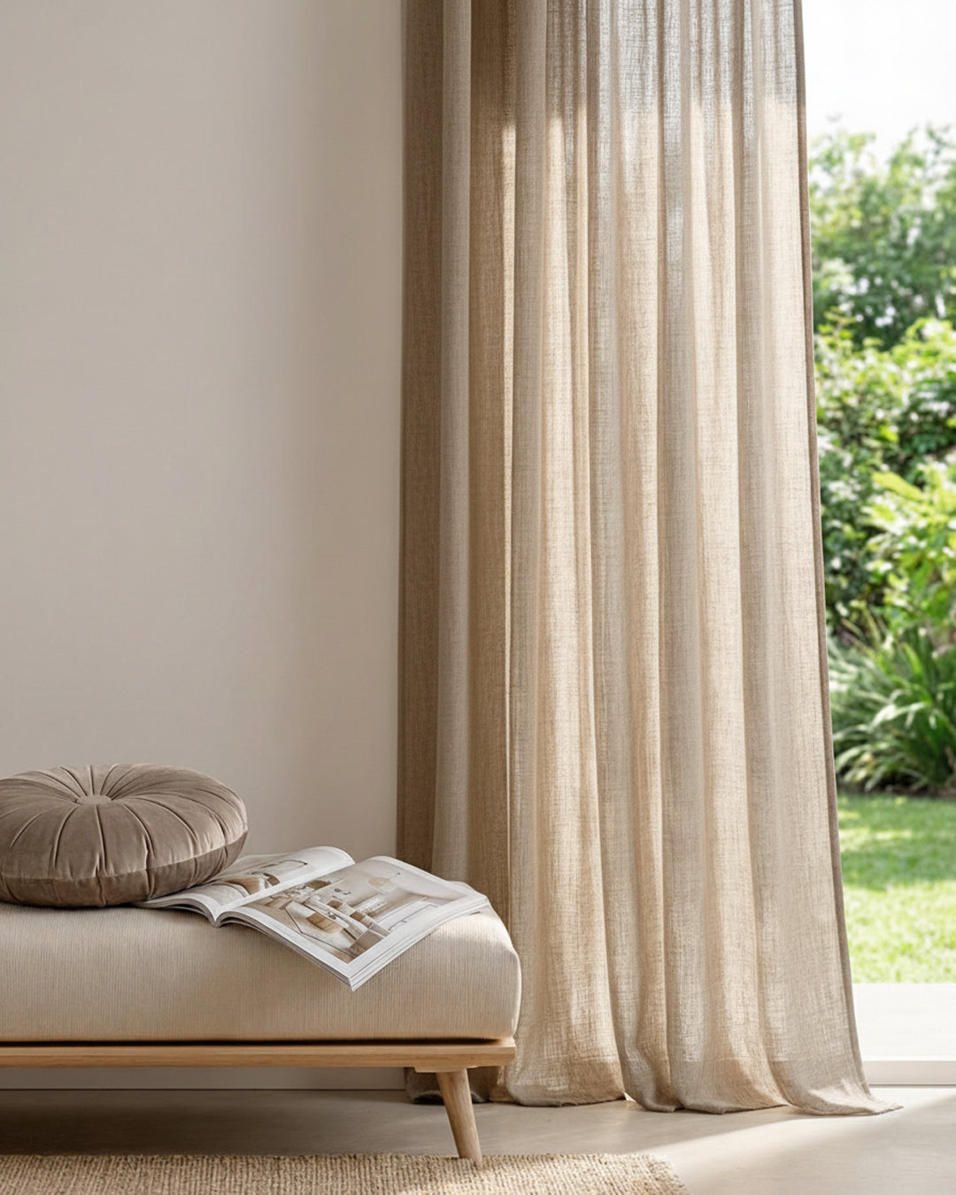 HOOMstyle fertigvorhang - Noa - Halbtransparent - Kräuselband