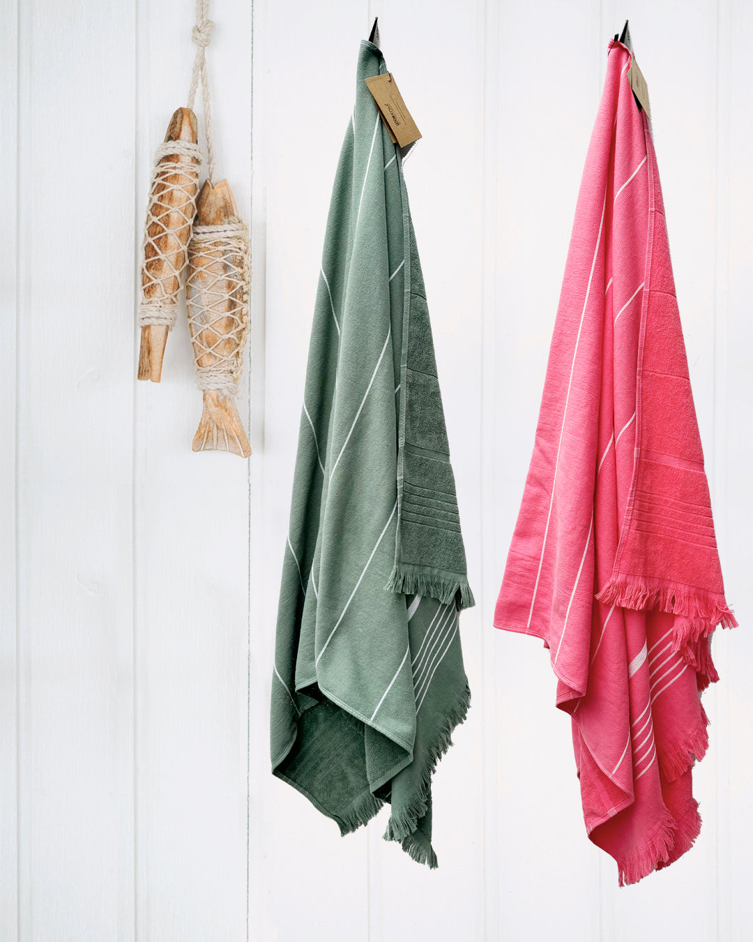 HOOMstyle Serviette Hamam - 100% Coton Doux - Serviette de Plage - Serviette de Sauna