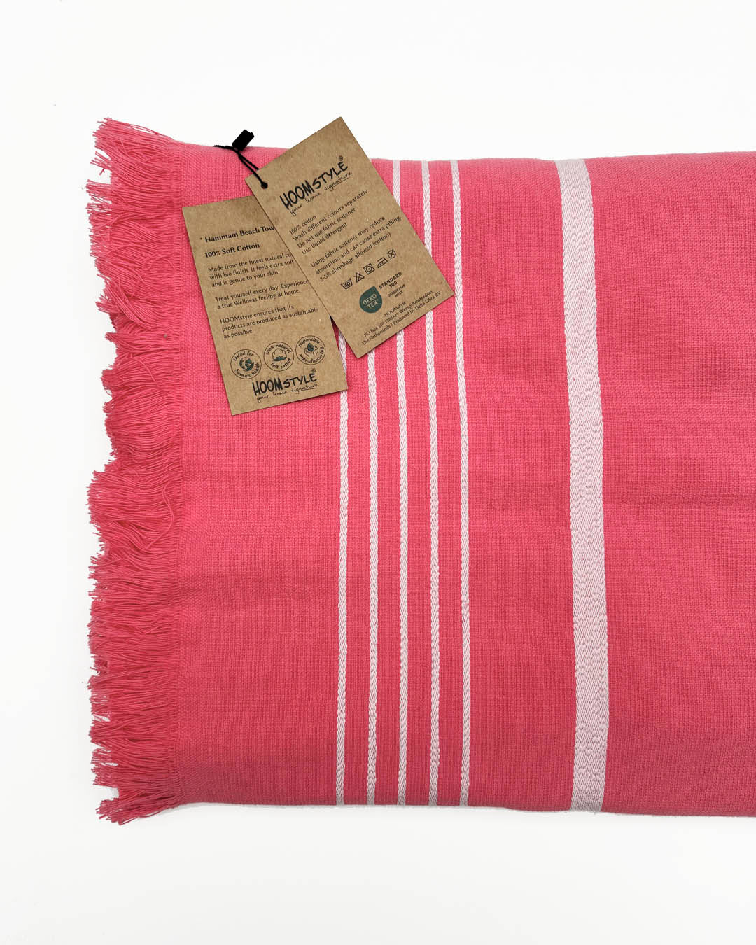 HOOMstyle Serviette Hamam - 100% Coton Doux - Serviette de Plage - Serviette de Sauna