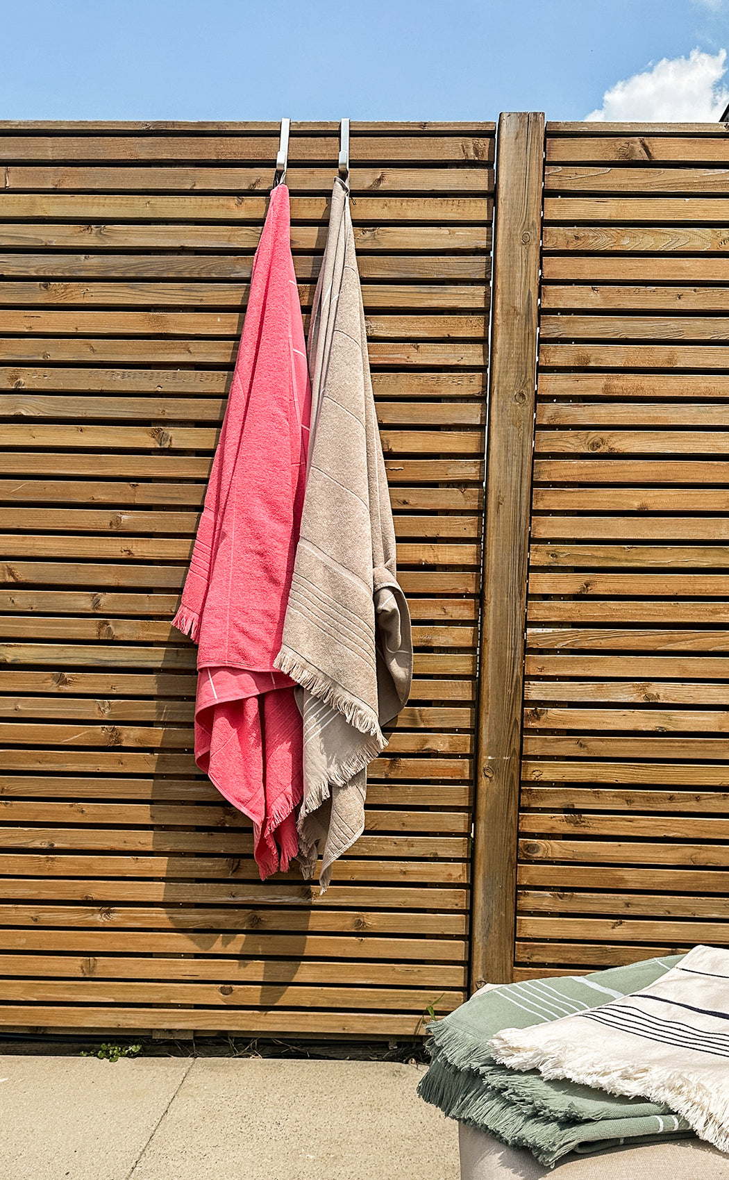 HOOMstyle Serviette Hamam - 100% Coton Doux - Serviette de Plage - Serviette de Sauna