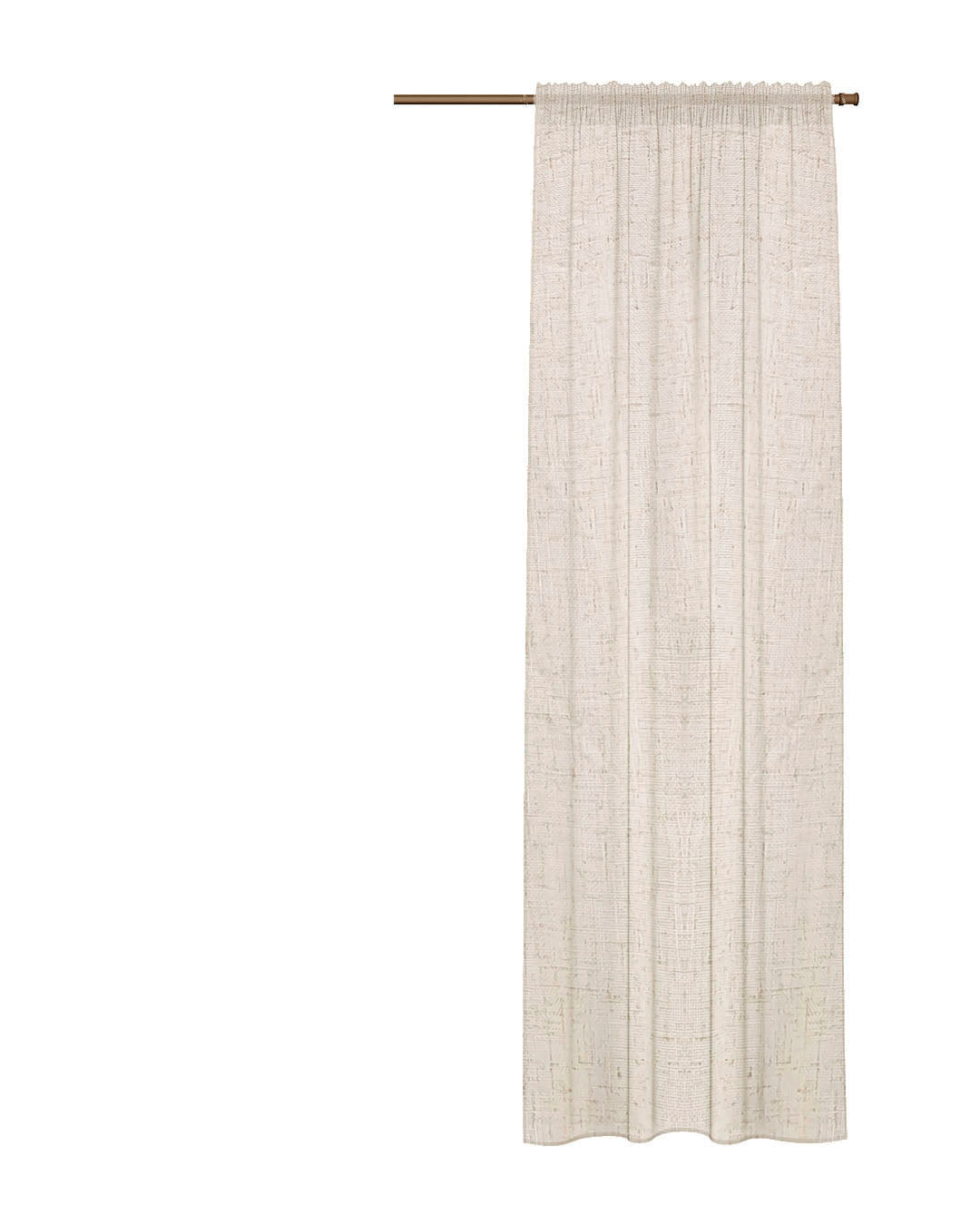 HOOMstyle Rideau Prêt à Poser Noa - filtrant - Avec galon fronceur