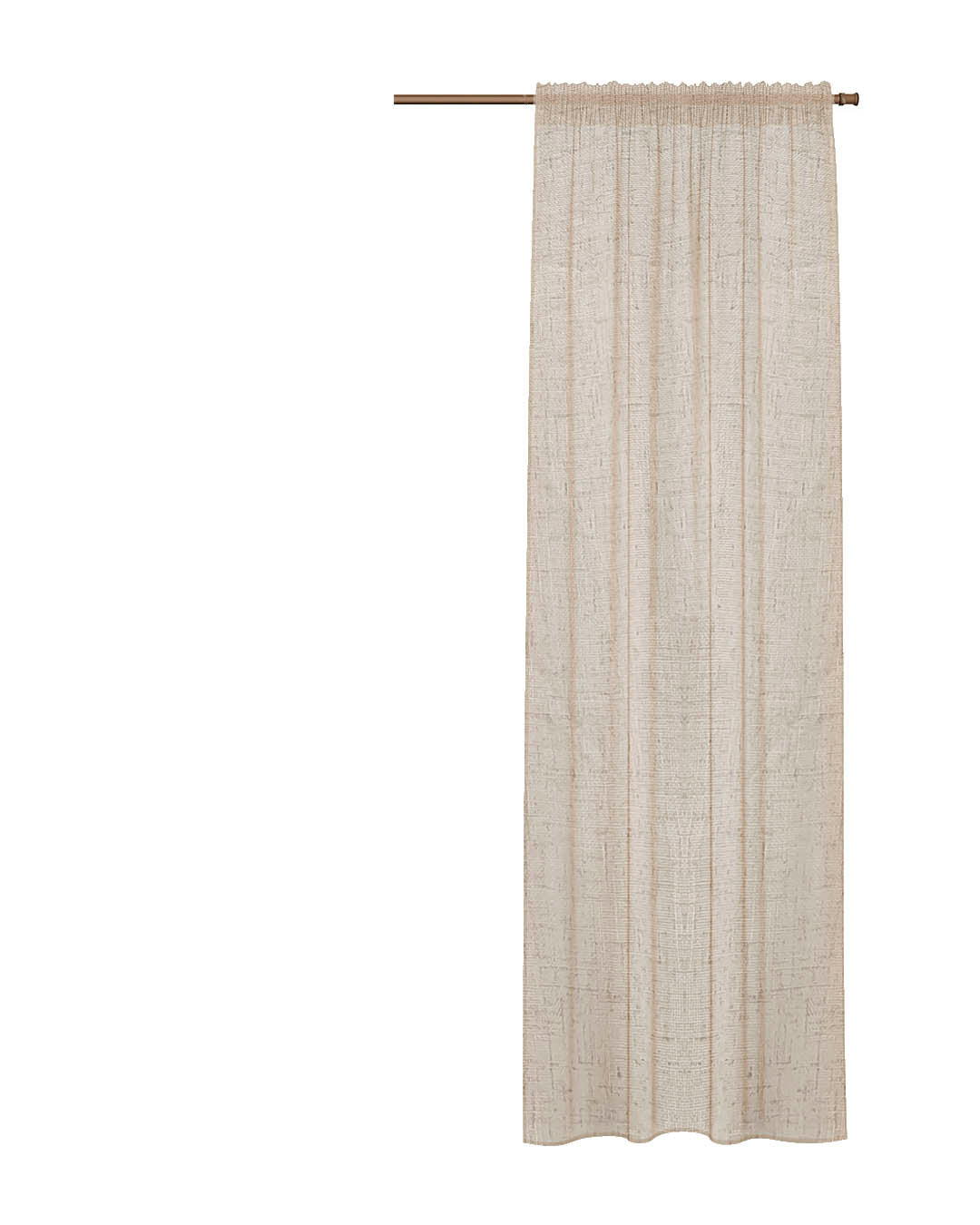 HOOMstyle Rideau Prêt à Poser Noa - filtrant - Avec galon fronceur