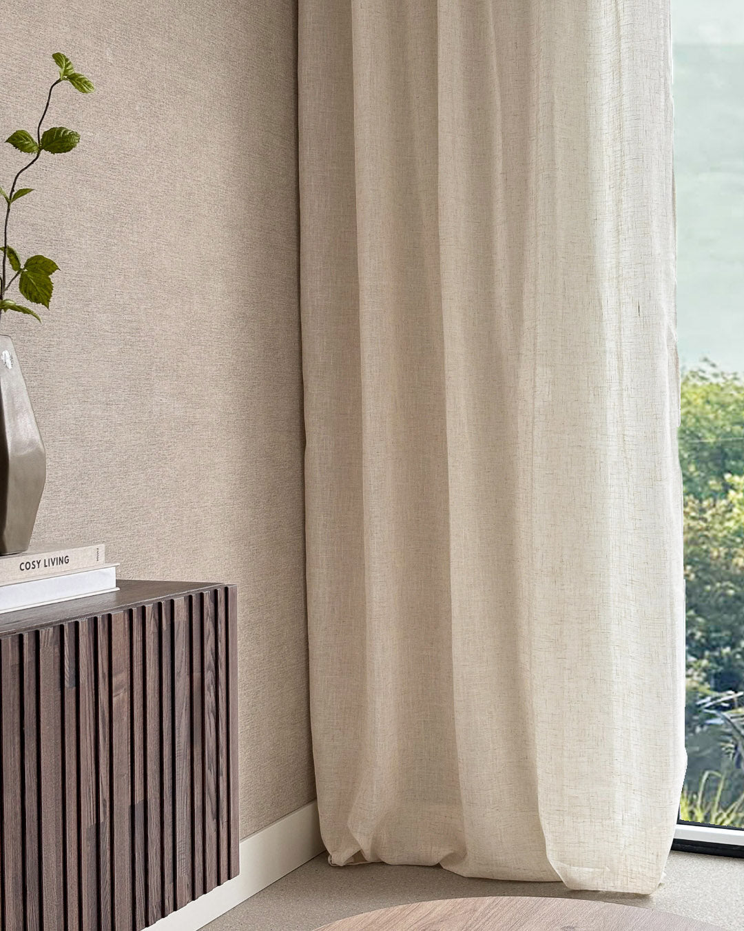 HOOMstyle Kant en Klaar Gordijn Noa - Inbetween - Met Ringen