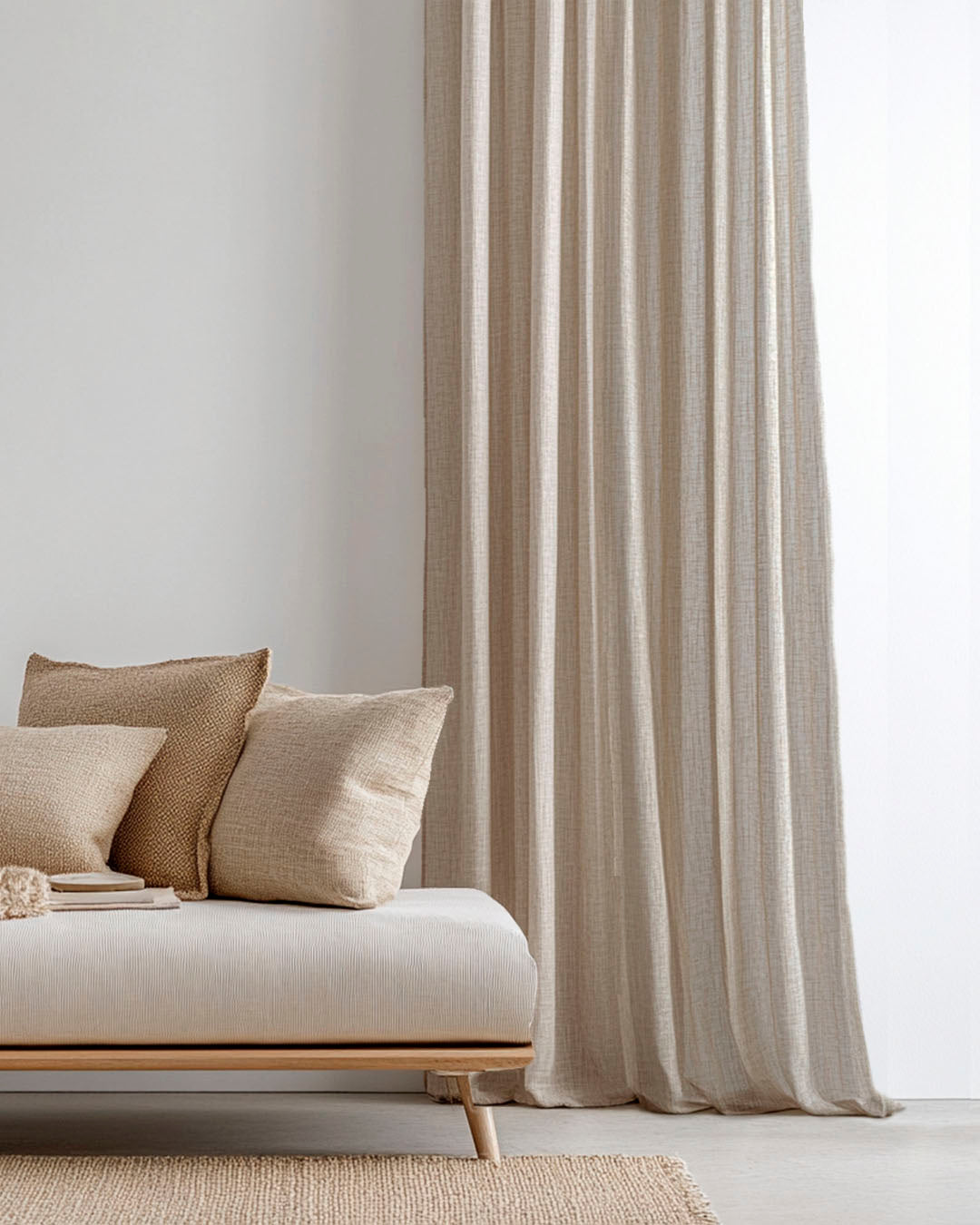 HOOMstyle Rideau Prêt à Poser Noa - filtrant - Avec galon fronceur