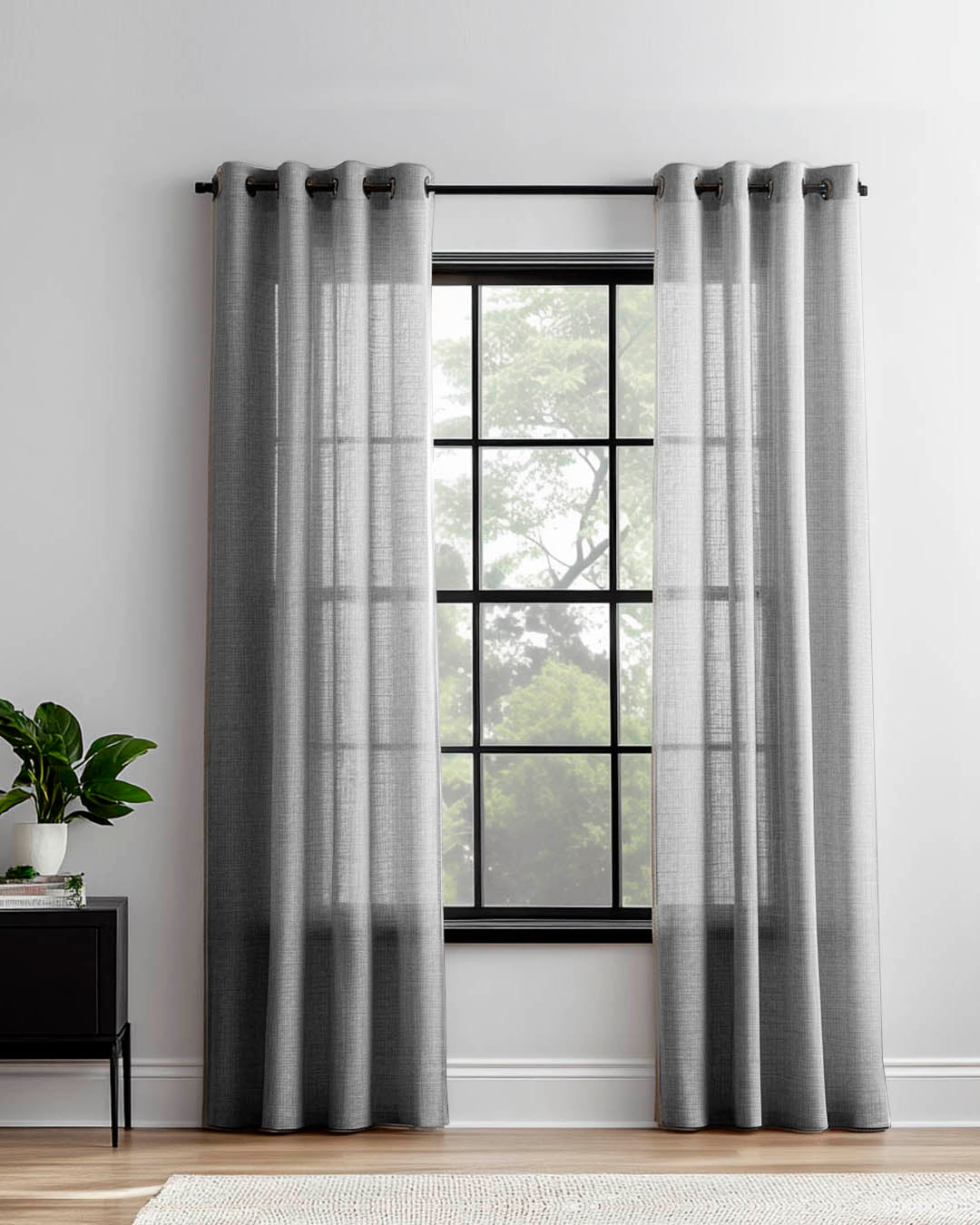 HOOMstyle Fertigvorhang - Ivy - Halbtransparent - Ösen