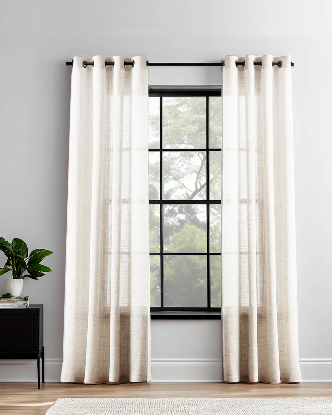 HOOMstyle Rideau Prêt à Poser Ivy - filtrant - Avec œillets