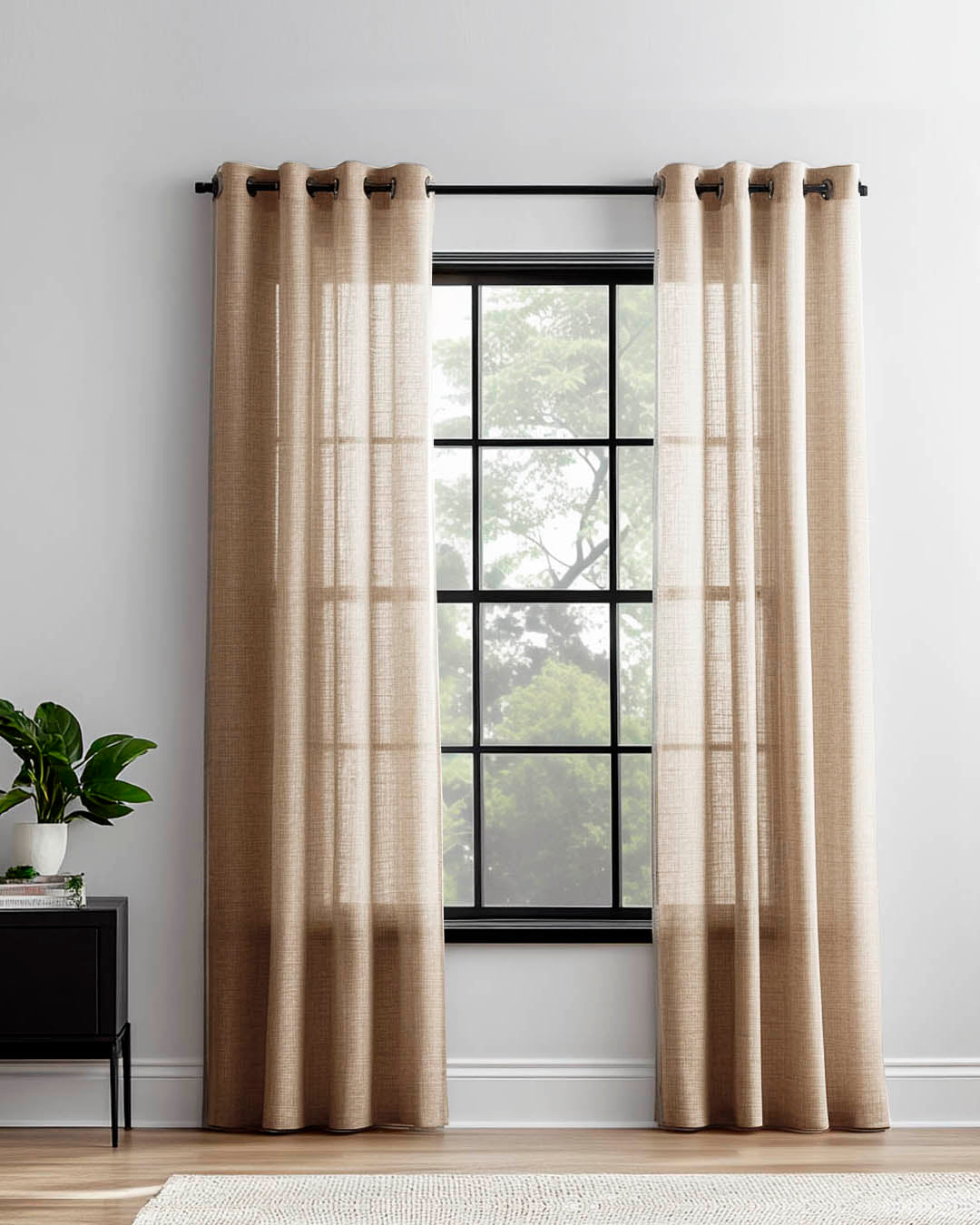 HOOMstyle Rideau Prêt à Poser Ivy - filtrant - Avec œillets