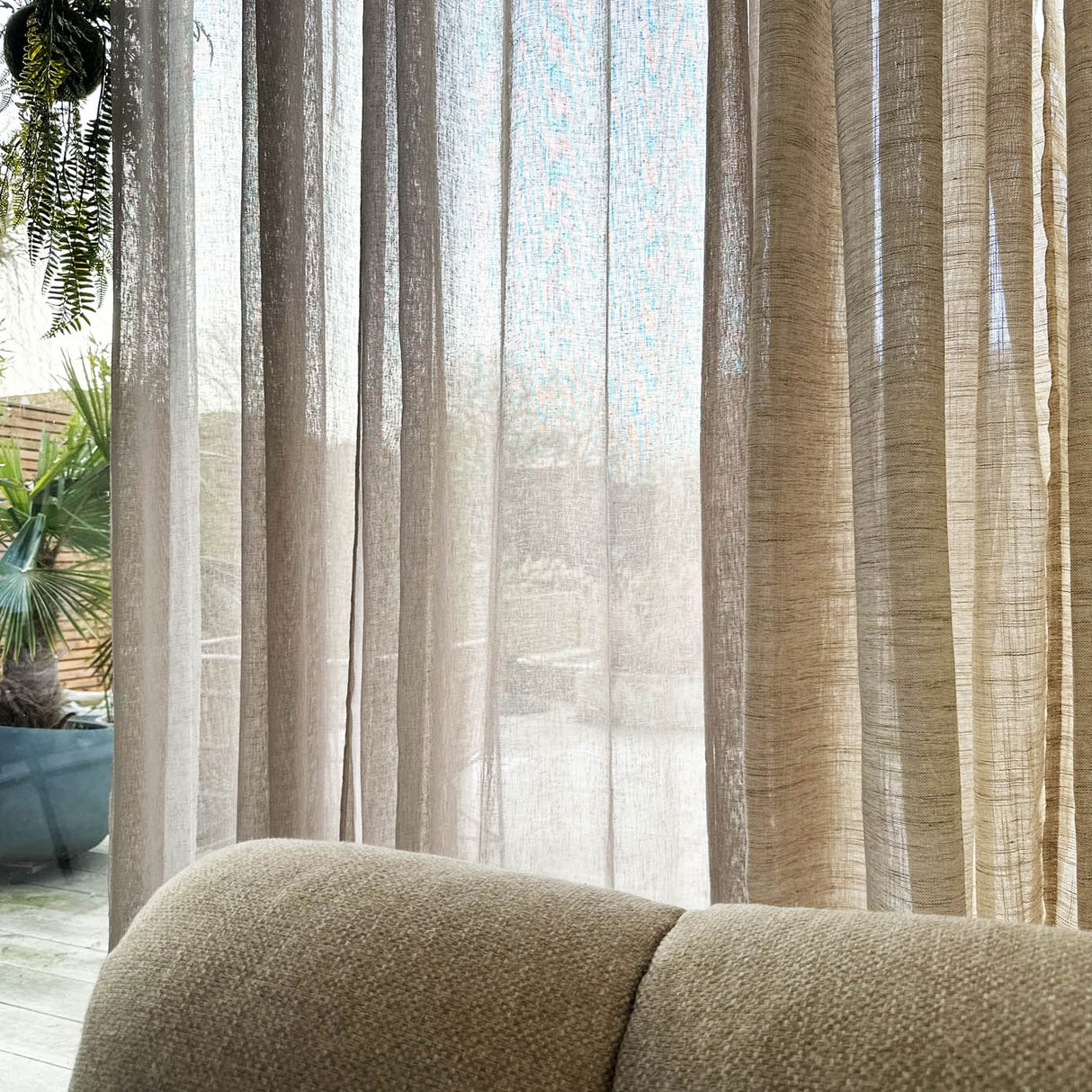 HOOMstyle Rideau Prêt à Poser Ivy - filtrant - Avec œillets