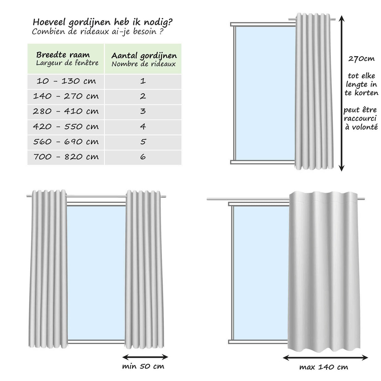 HOOMstyle Ready-Made Curtain Moon - 100% Blackout - Pleated header tape