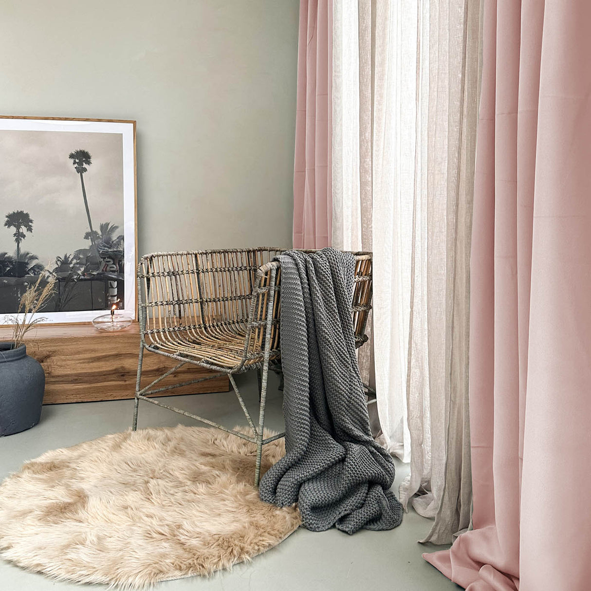 HOOMstyle Kant en Klaar Gordijn - Verduisterend - Met Ringen