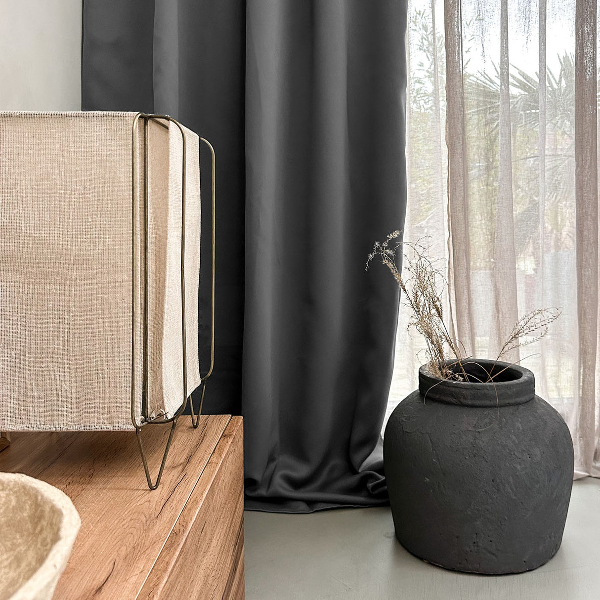 HOOMstyle Rideau Prêt à Poser - Assombrissant - Avec œillets