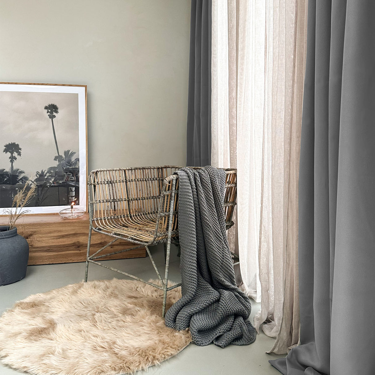 HOOMstyle Ready-Made Curtain - Dim-out - Eyelets