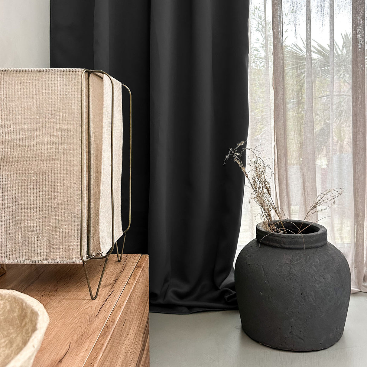 HOOMstyle Rideau Prêt à Poser - Assombrissant - Avec œillets