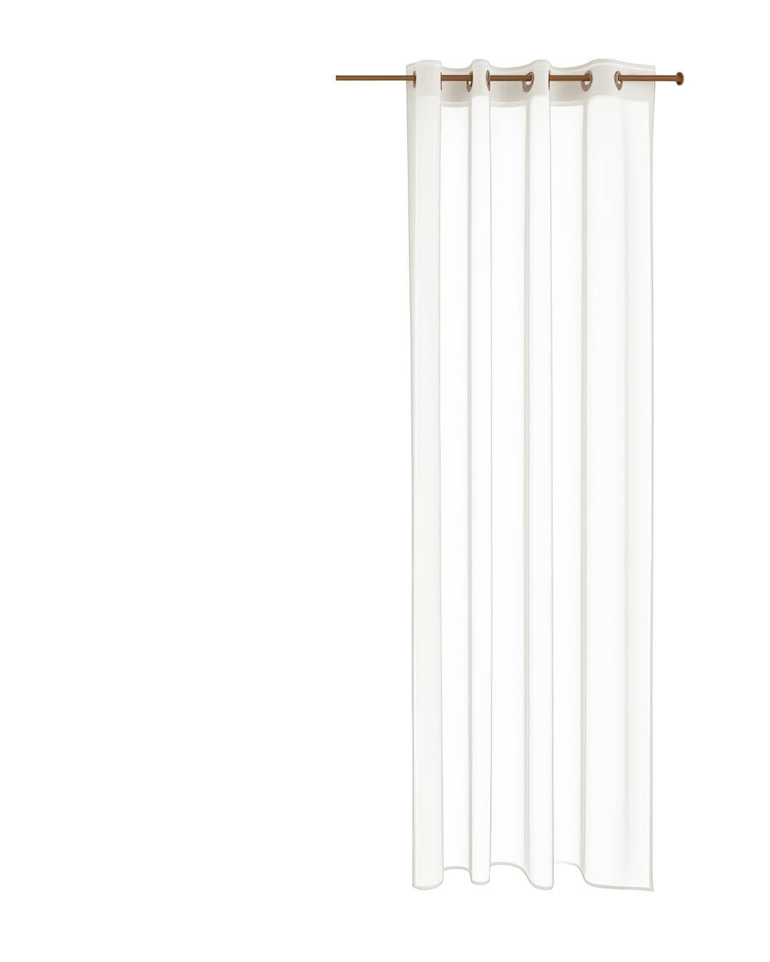 HOOMstyle Kant en Klaar Gordijn - Vitrage - Transparant - Met Ringen