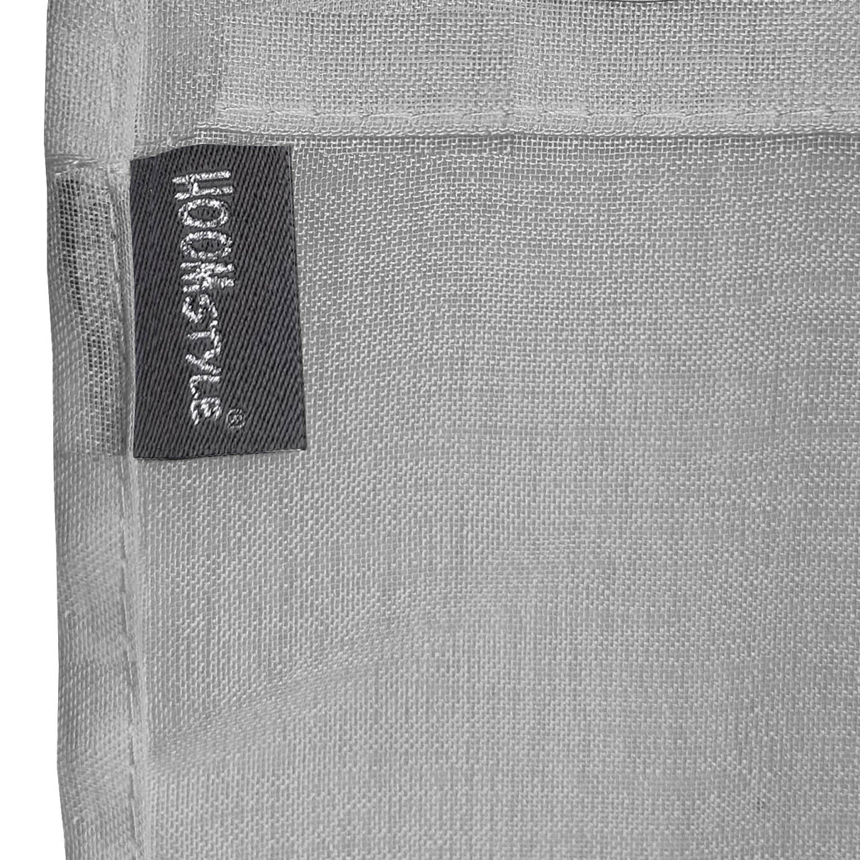 HOOMstyle Rideau Prêt à Poser -  Voilage - Transparent - Avec gallon fronceur