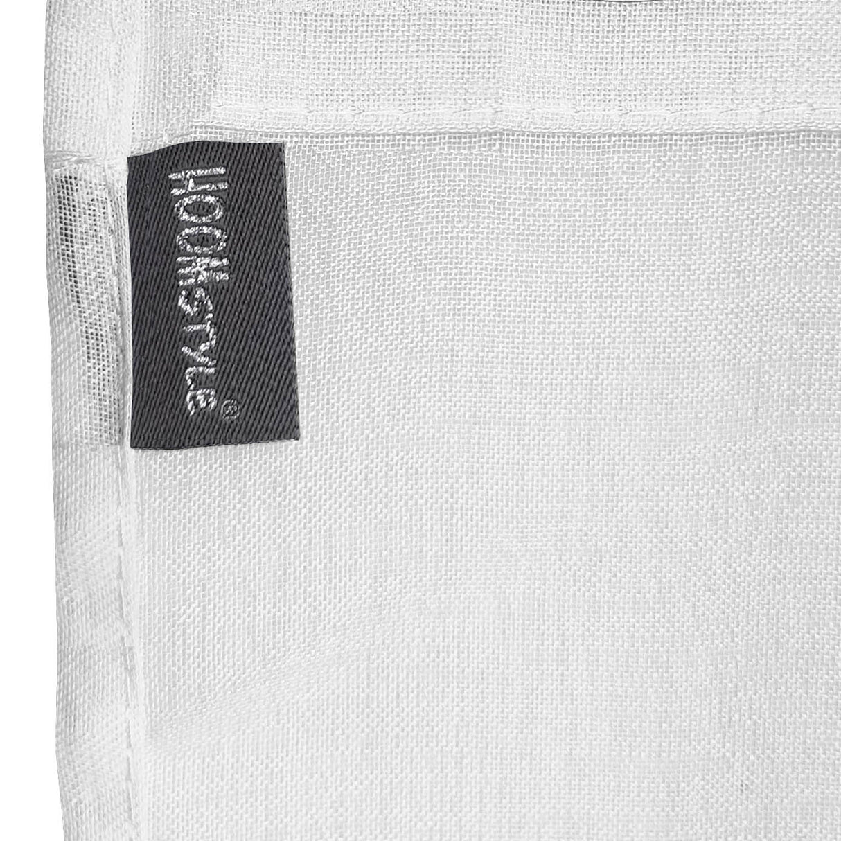 HOOMstyle Rideau Prêt à Poser -  Voilage - Transparent - Avec gallon fronceur