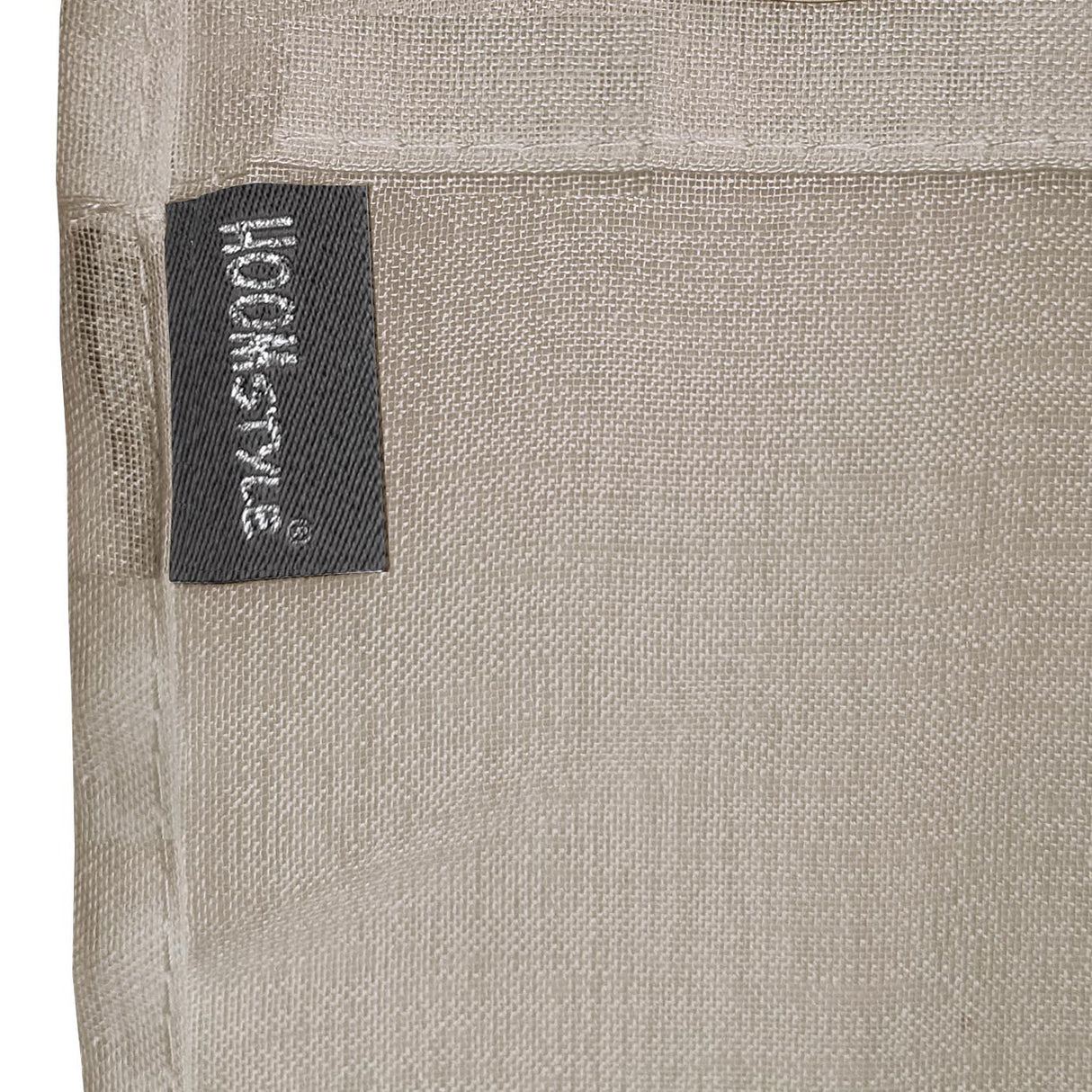 HOOMstyle Rideau Prêt à Poser -  Voilage - Transparent - Avec gallon fronceur