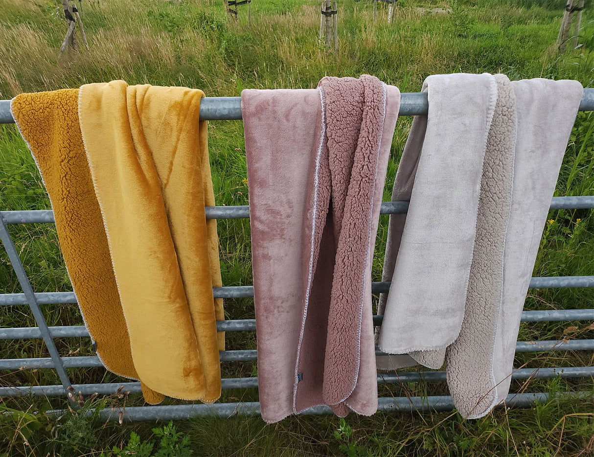 HOOMstyle Plaid Lotus - Fleece Deken - Teddy