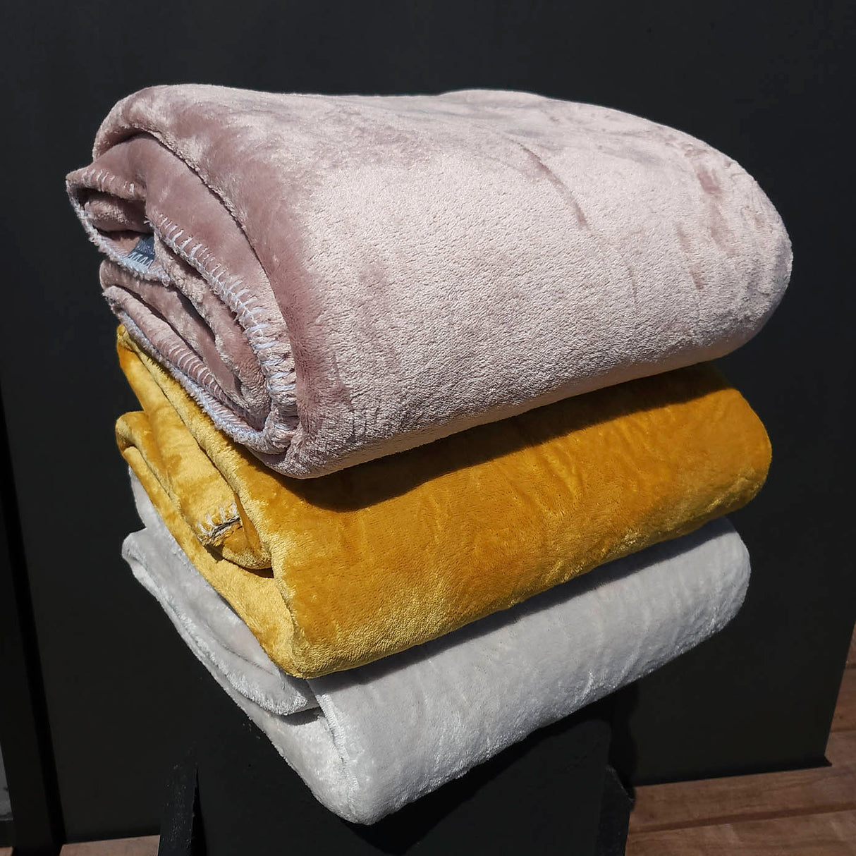 HOOMstyle Plaid Lotus - Fleece Deken - Teddy