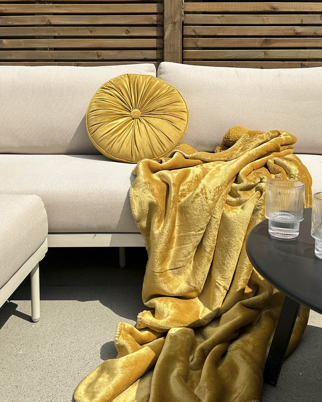 HOOMstyle Plaid Lotus - Fleece Deken - Teddy