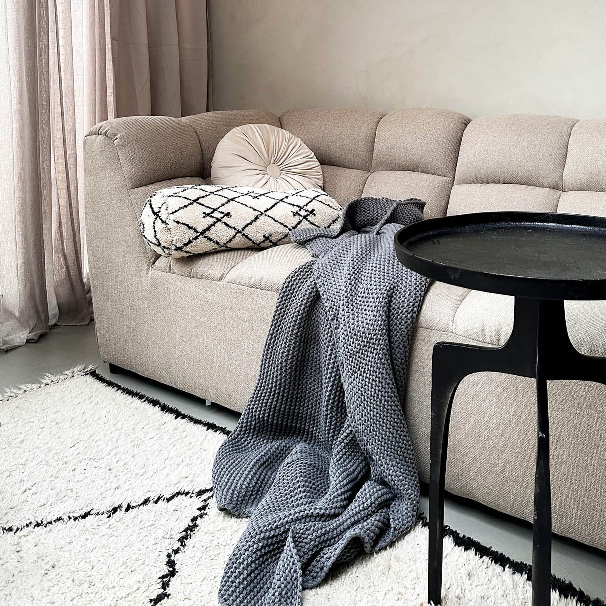 HOOMstyle Plaid Stockholm - Decke - Gebreid