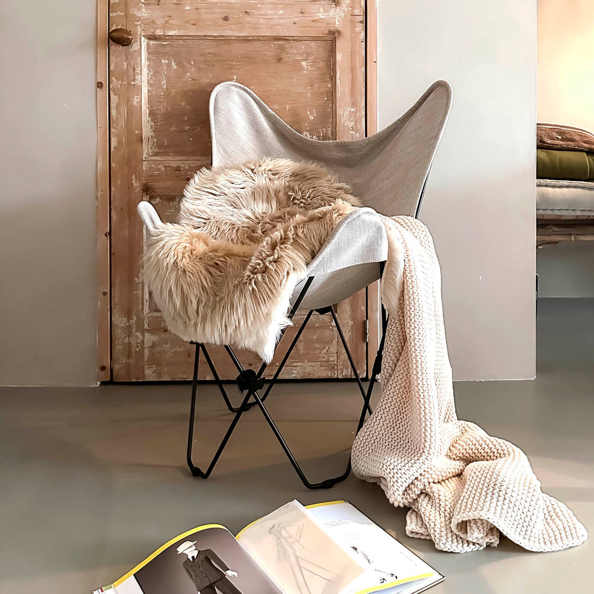 HOOMstyle Schapenvacht Oslo - Imitatie Dierenvel - Vloerkleed