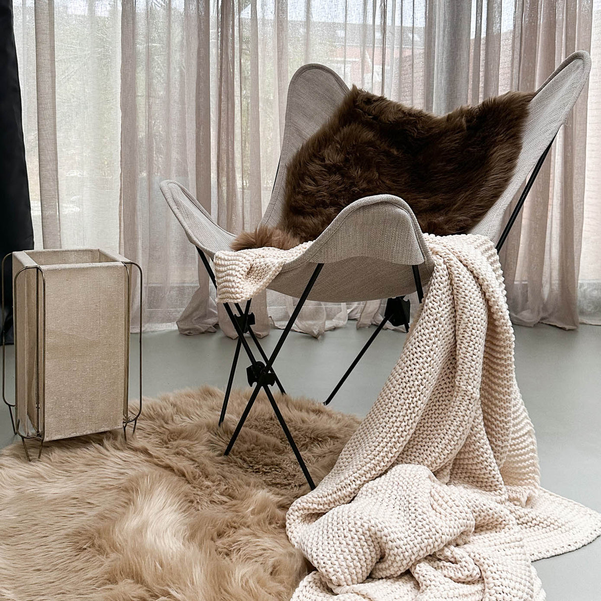 HOOMstyle Schapenvacht Oslo - Imitatie Dierenvel - Vloerkleed