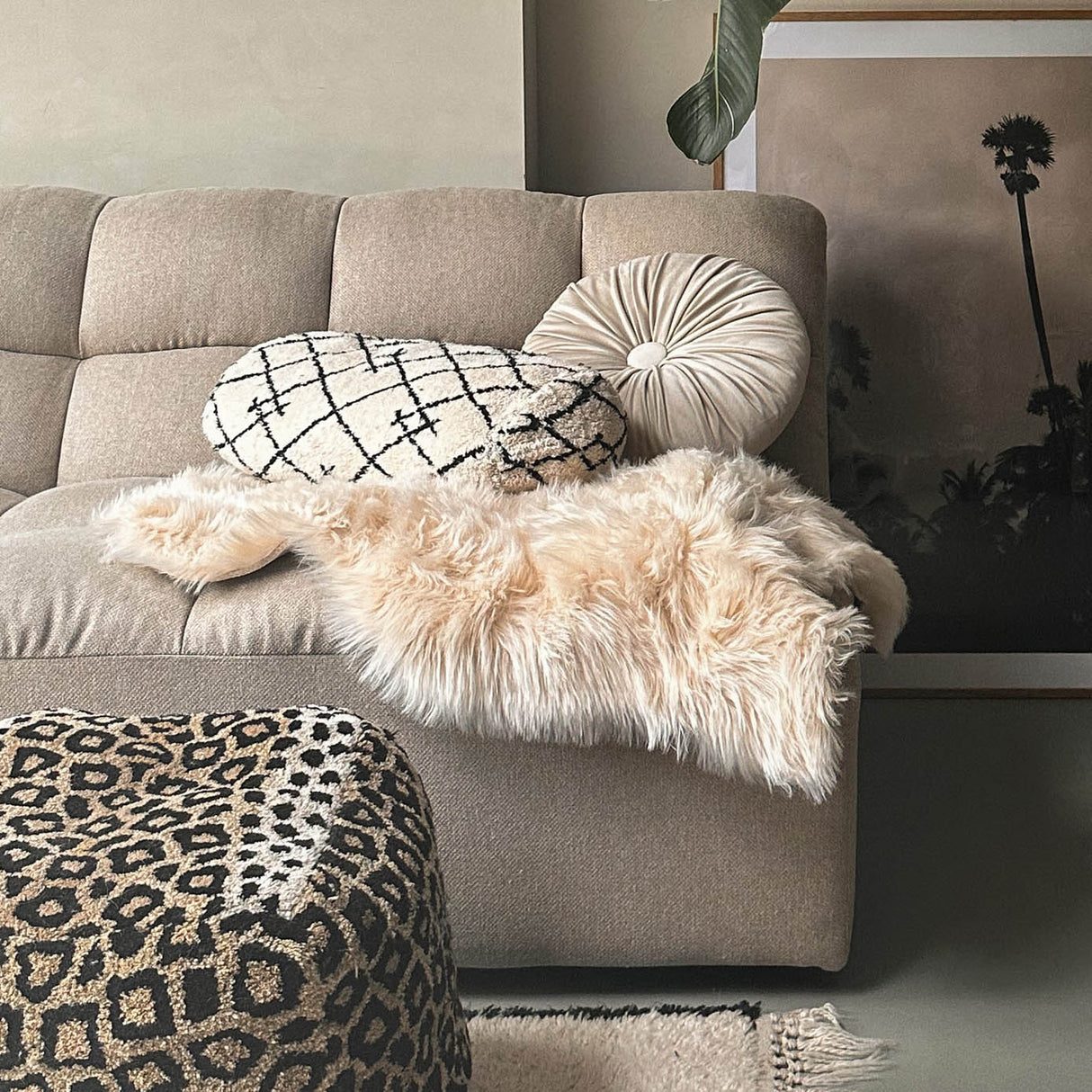HOOMstyle Schapenvacht Oslo - Imitatie Dierenvel - Vloerkleed