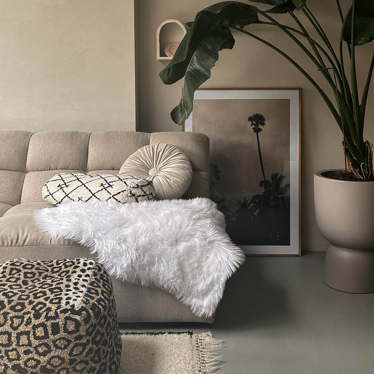 HOOMstyle Schapenvacht Oslo - Imitatie Dierenvel - Vloerkleed