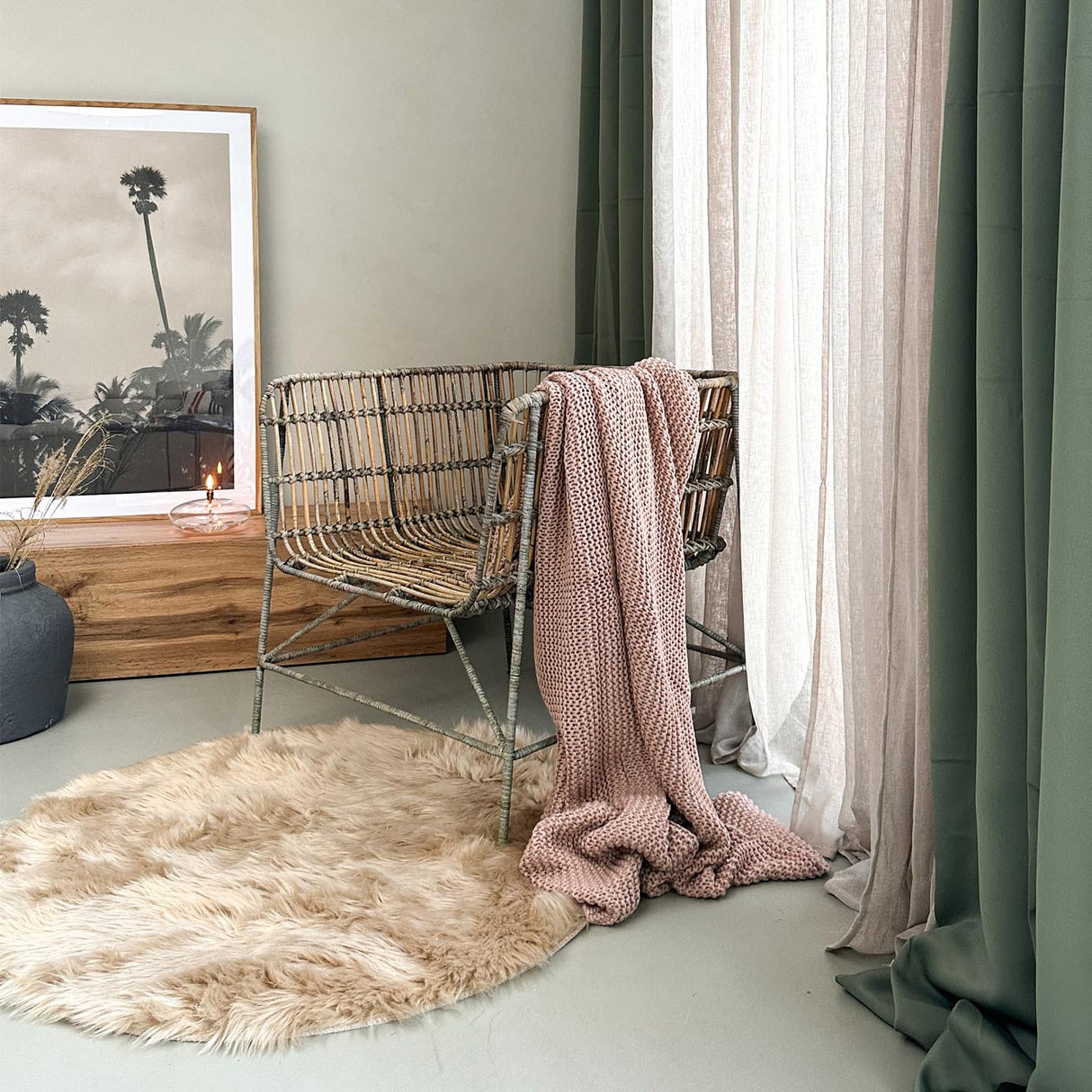 HOOMstyle Schapenvacht Reykjavik - Imitatie Dierenvel - Vloerkleed