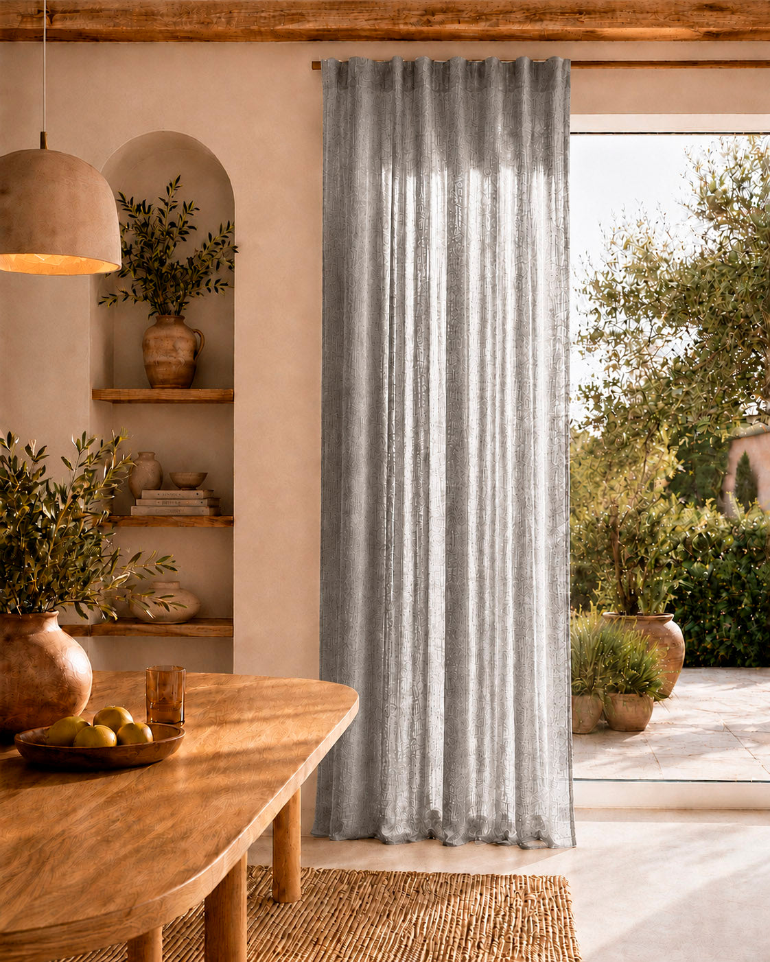 HOOMstyle Ready-Made Curtain Noa - Inbetween - Pleated header tape