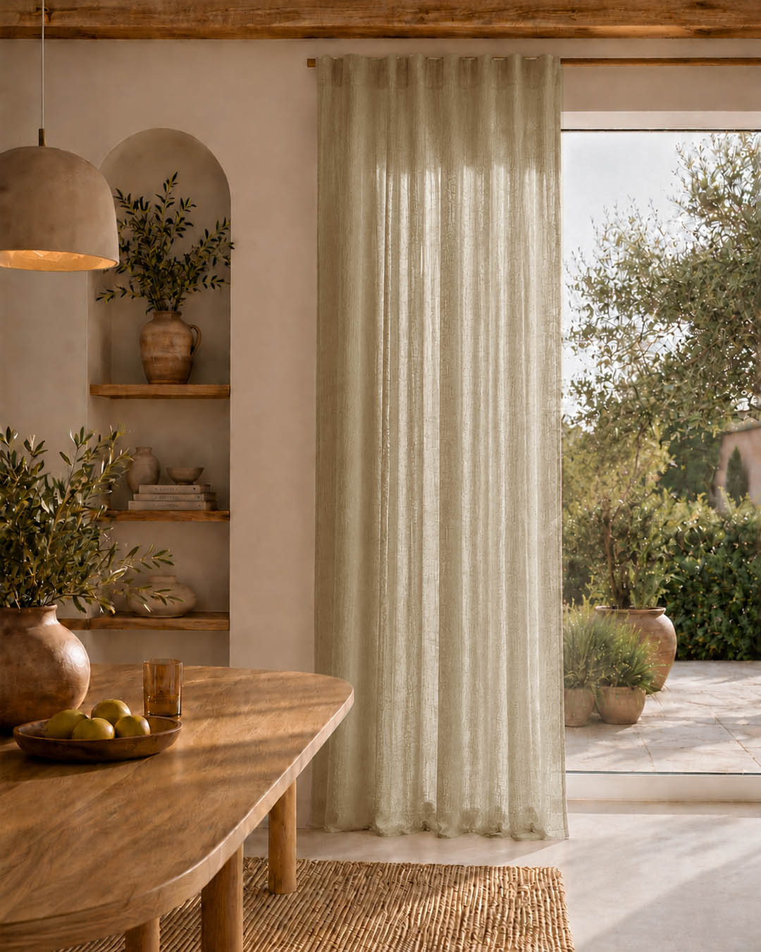 HOOMstyle Ready-Made Curtain Noa - Inbetween - Pleated header tape
