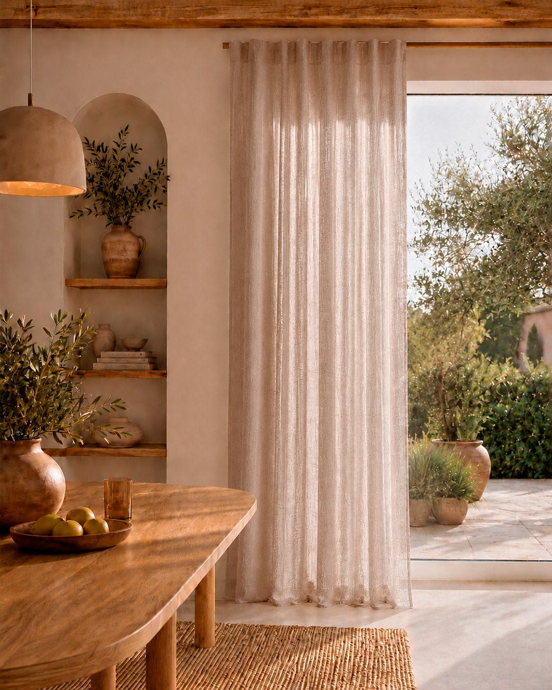 HOOMstyle Ready-Made Curtain Noa - Inbetween - Pleated header tape