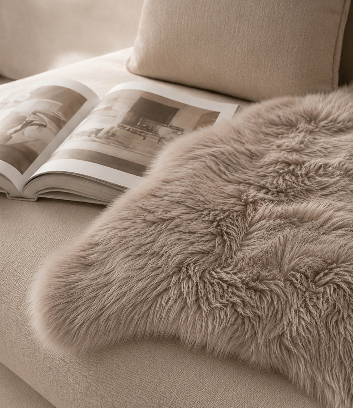 HOOMstyle Schapenvacht Oslo - Imitatie Dierenvel - Vloerkleed