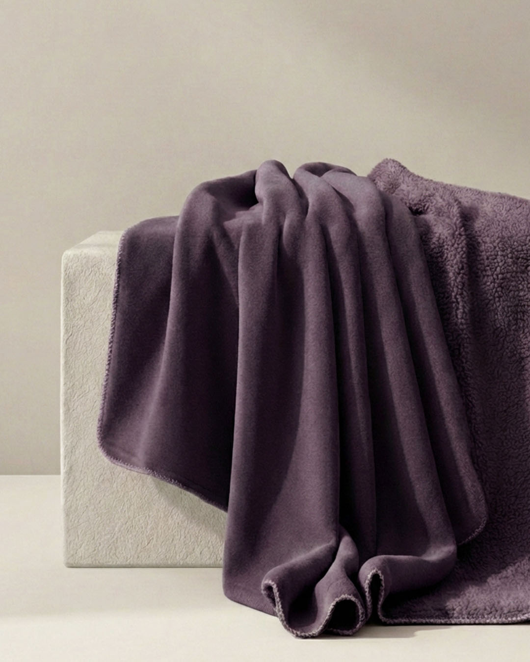 HOOMstyle Plaid Lotus - Fleece Deken - Teddy