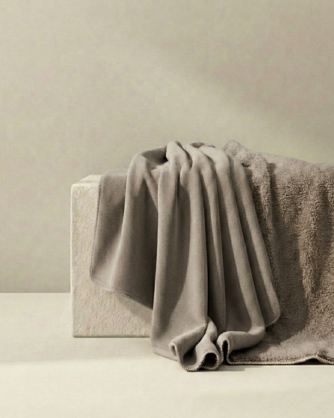 HOOMstyle Plaid Lotus - Fleece Deken - Teddy