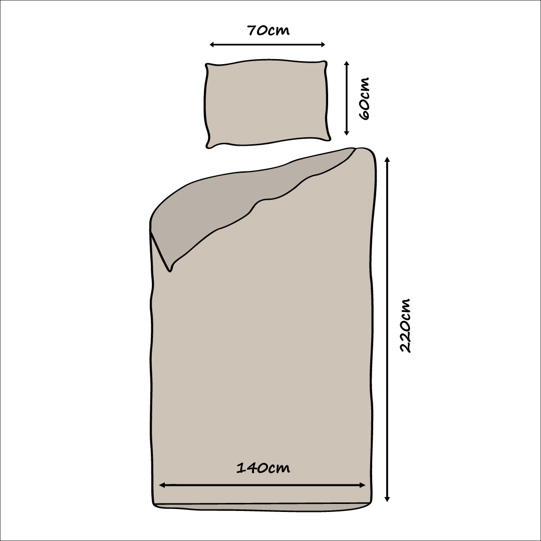 HOOMstyle Couette lavable - incl. taies d'oreiller