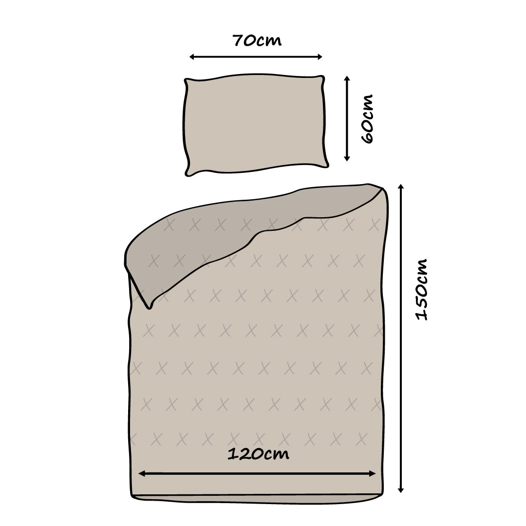 HOOMstyle Wasbaar Dekbed - Micropercale - Peuter dekbed zonder overtrek + kussensloop