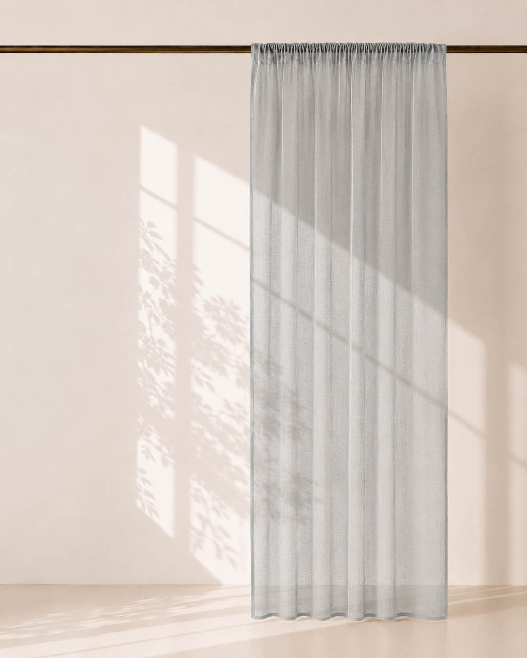 HOOMstyle Ready-Made Curtain - Sheer - Transparent - Pleated header tape