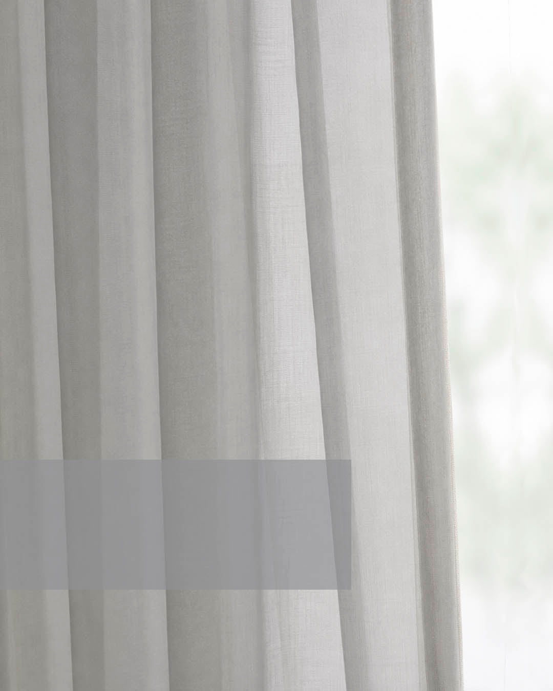HOOMstyle Ready-Made Curtain - Sheer - Transparent - Pleated header tape