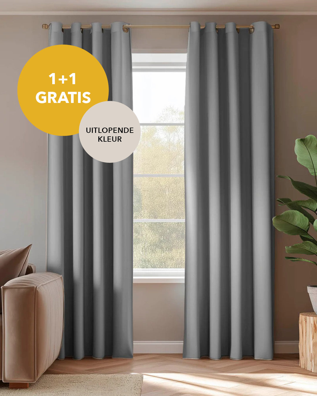 HOOMstyle Ready-Made Curtain - Dim-out - Eyelets