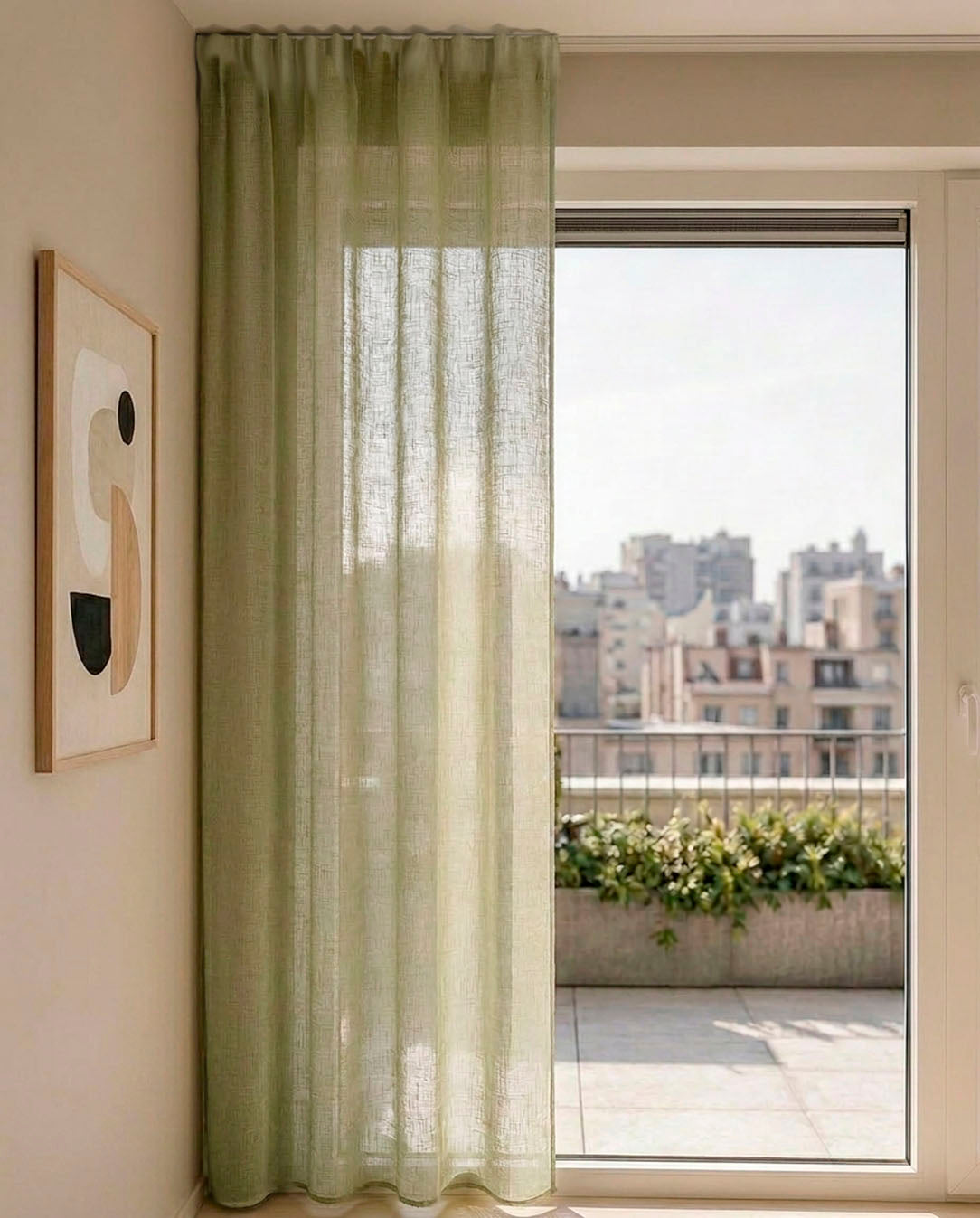 HOOMstyle Ready-Made Curtain Noa - Inbetween - Pleated header tape