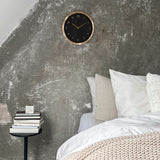 HOOMstyle Klok - Wandklok Rond - Metalen Lijst - Ø30cm - Goud / Zwart